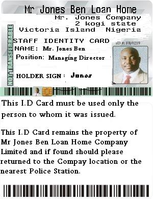 Jones Loan ID